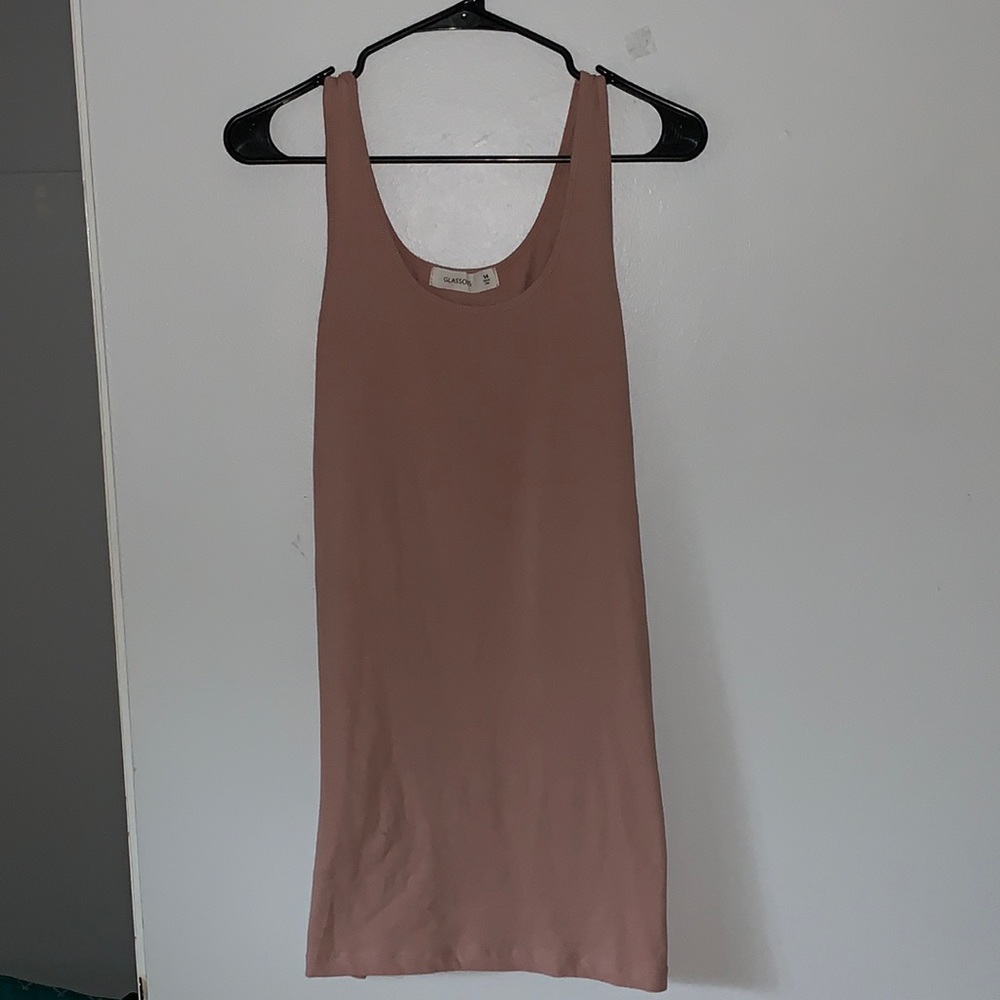 Dusty pink/nude tank top dress